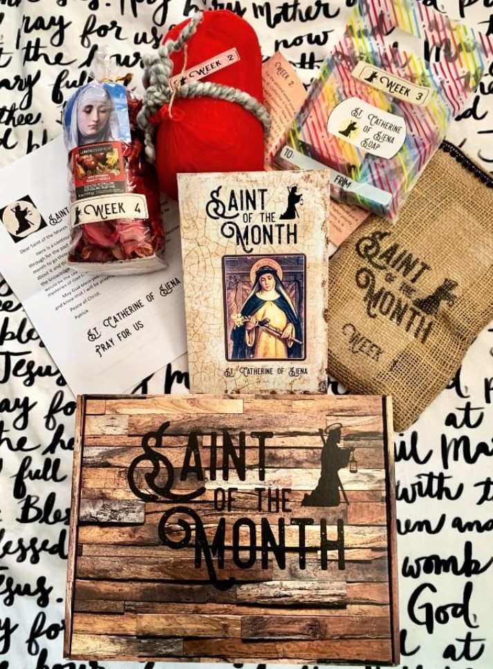 Saint of the Month subscription box