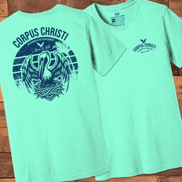 Pelican Christian symbol t-shirt